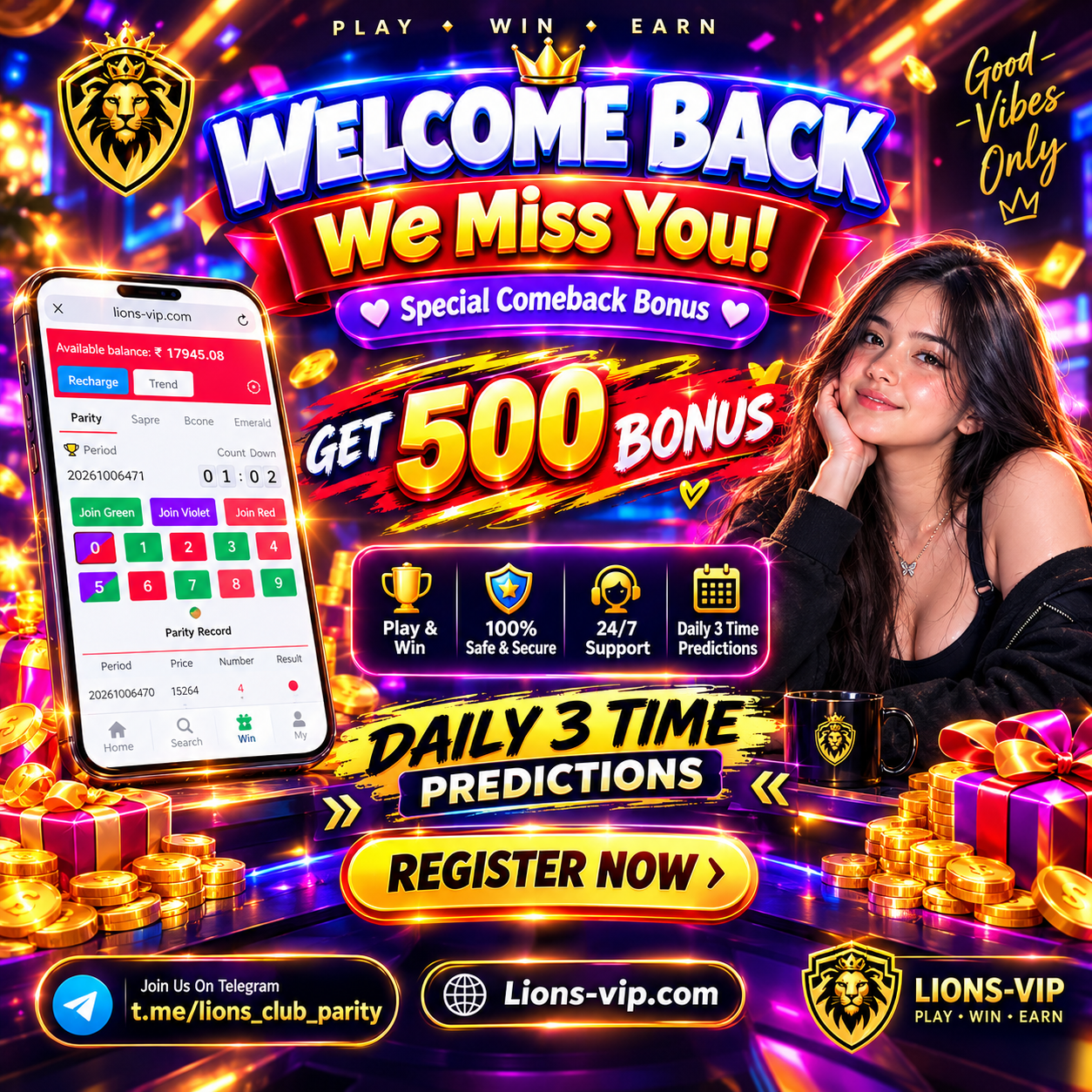 Welcome back! Your comeback bonus is ready.